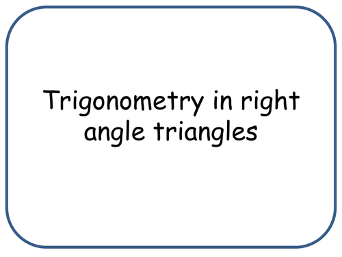 Trigonometry | Teaching Resources