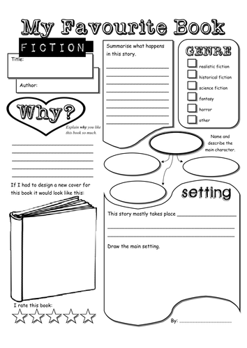 Nonfiction book report templates for elementary