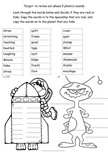 phonics phase 5 various sounds teaching resources