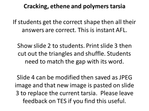 Cracking, polymers and ethene tarsia AFL activity