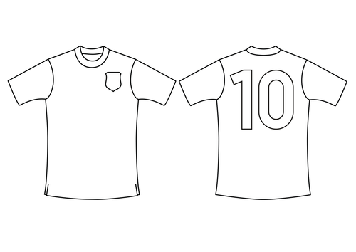 Football Jersey Printable Template