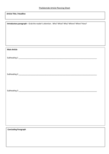 AQA B1 Drug trialling a case study of thalidomide | Teaching Resources