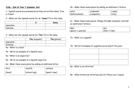 end of year 7 grammar test based on mira 1 by tobyr2385 teaching