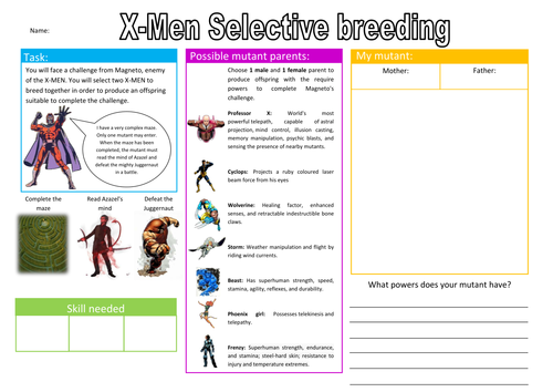 selective-breeding-and-x-men-teaching-resources