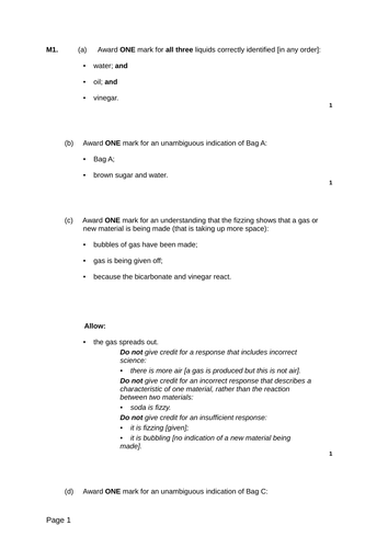 Reversible changes - Levelled SATs questions | Teaching Resources