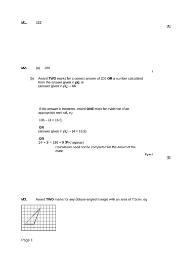 Triangles - Level 6 - Answers and Notes.rtf