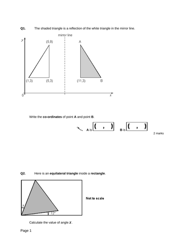 Triangles - Level 5 - Questions.rtf