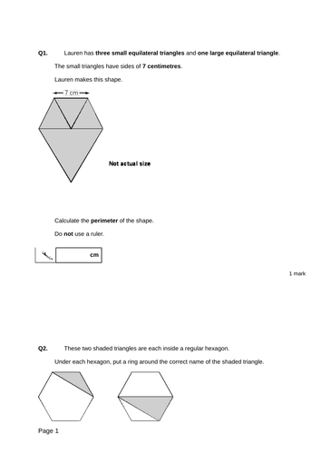 Triangles - Level 4 - Questions.rtf