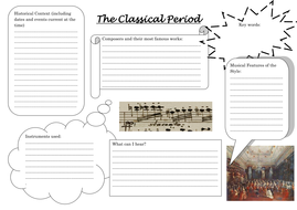 musical history worksheets teaching resources