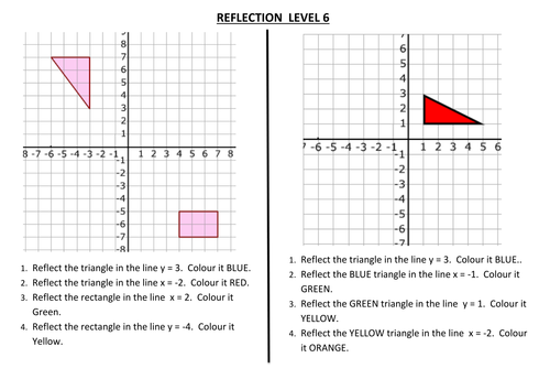 Reflect the shapes in the mirror lines - ppt download