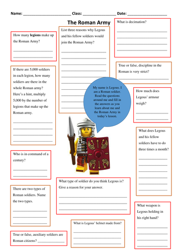 Types of roman soldiers picture