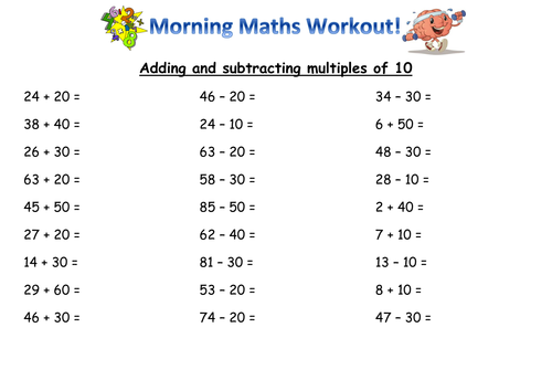 year 2 mental maths skills by joanneknight teaching