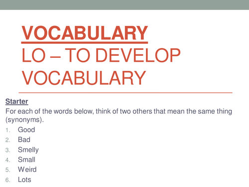 Descriptive writing for igcse teaching resources