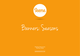Seasons Classroom Banner By Seemeresources Teaching Resources