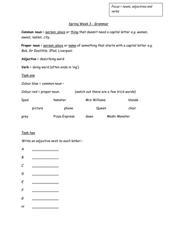 year 3 grammar teaching resources