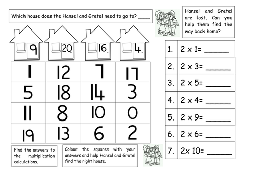 Fairy Tales Multiplication 2,5, 10 times tables | Teaching Resources
