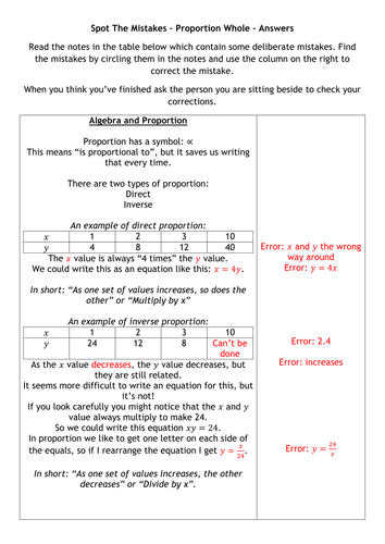 Spot The Mistakes - Proportion 2 - Answers.docx