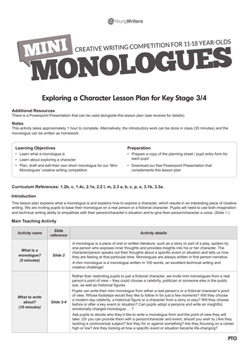 Creative Writing Monologue ― How to Create a Monologue (Easy and Simple)