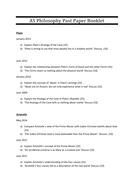 OCR A-Level Philosophy Past Paper Booklet | Teaching Resources