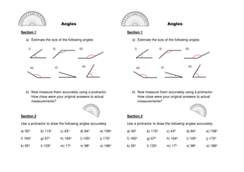 Drawing Measuring Angles Teaching Resources