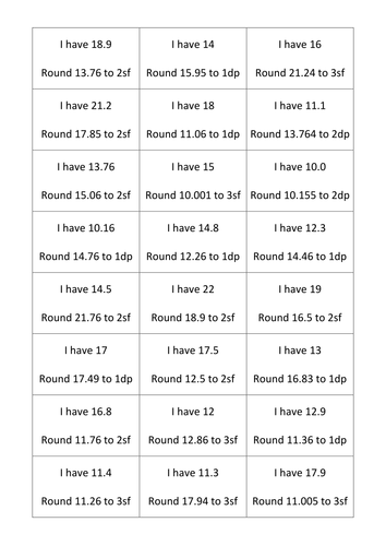 Rounding Loop Cards | Teaching Resources