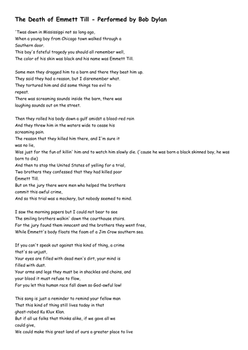 Emmett Till | Teaching Resources