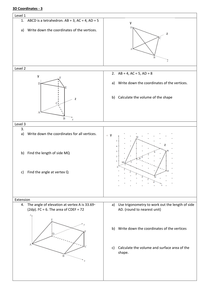 3d Coordinates Resources Tes