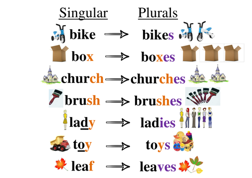 Plurals poster | Teaching Resources