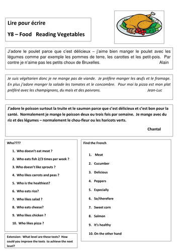 Y8 - Reading activities | Teaching Resources