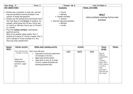 Using factors and multiples. by dangower45 | Teaching Resources