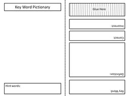 key word pictionary template kagan quiz quiz trade ...