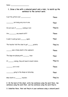 There, their and they're worksheet. by EvMajor14 | Teaching Resources