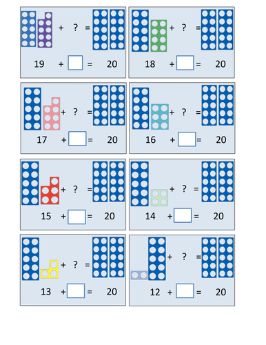 Number Bonds to 10 and 20 by abbiperrin - Teaching ...