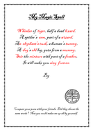 Magic Spell Maker Rhyming Poem Teaching Resources