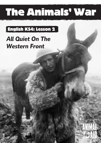 Animals in WWI (English unit of work) | Teaching Resources