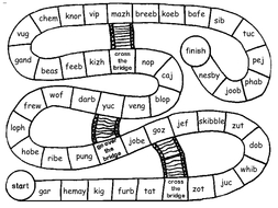 Nonsense Word Board Game by paigeheadon - Teaching Resources - Tes