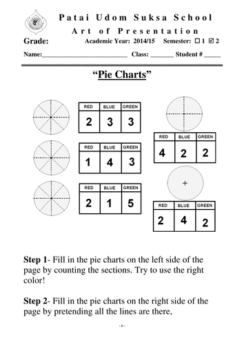 Bar graph and Pie chart worksheet | Teaching Resources