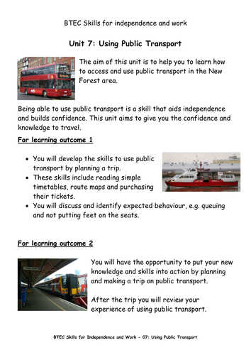 plan a journey using public transport