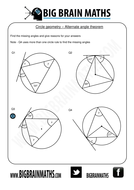 circle geometry worksheets teaching resources