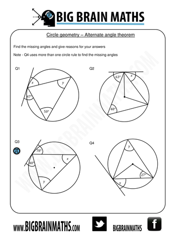 Circle Geometry worksheets | Teaching Resources