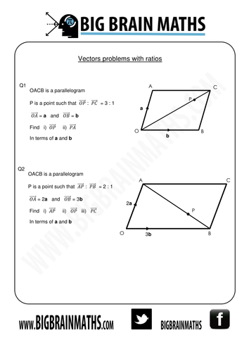 vectors worksheets teaching resources