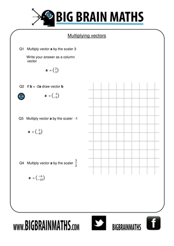 Vectors worksheets | Teaching Resources