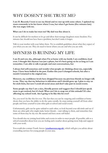 writing-to-advise-teaching-resources