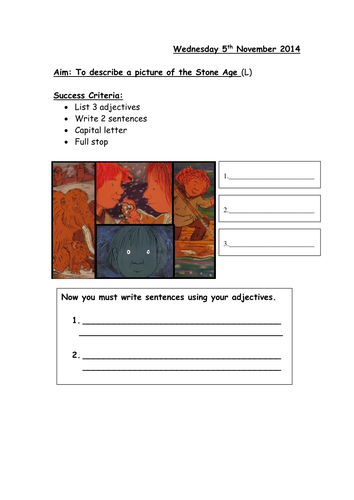 Stone Age intro | Teaching Resources