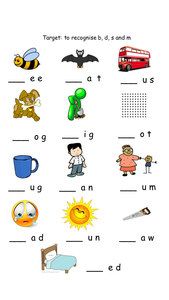 CVC WORDS WORKSHEET TES