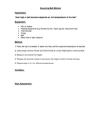 Gcse science coursework bouncing balls picture