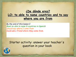 de donde eres | Teaching Resources