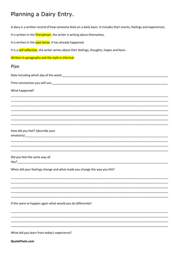 ks2-plan-a-diary-entry-by-general-shahin-uk-teaching-resources-tes