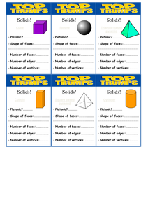 Revise solids: faces, surfaces, edges & vertices by BW_2012 - UK