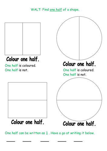 weekly plan halving for years 1 and 2 teaching resources